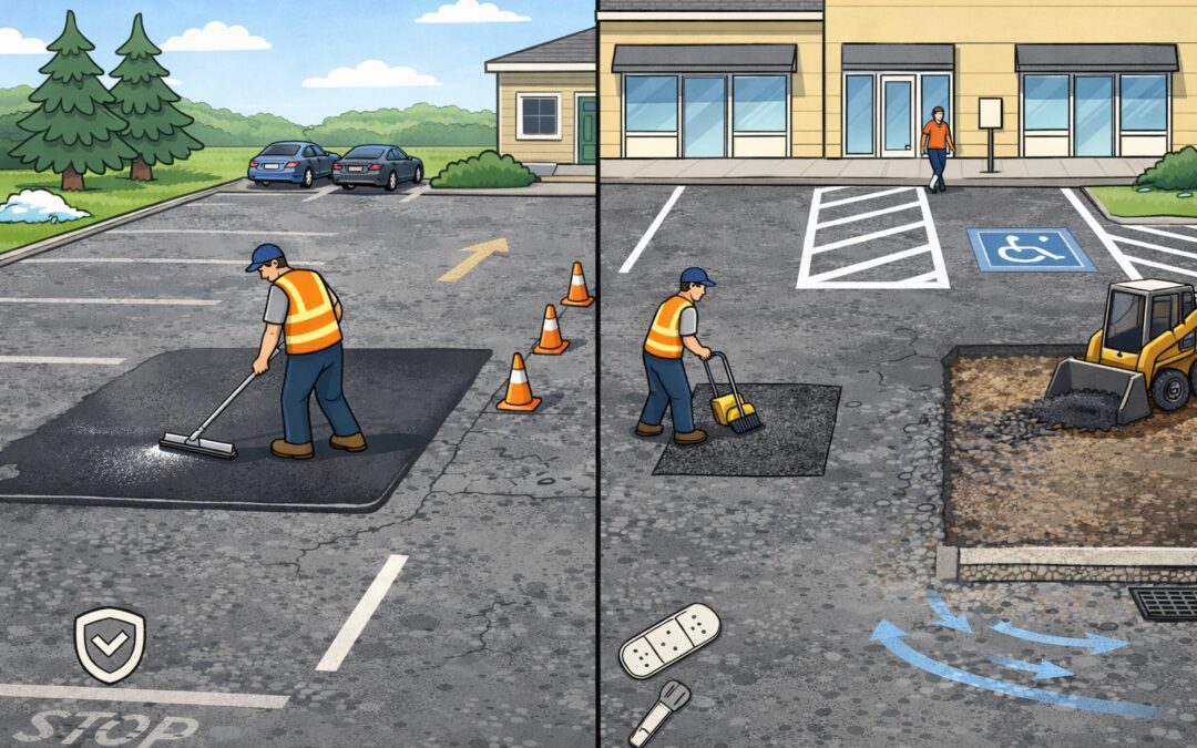 Parking lot maintenance